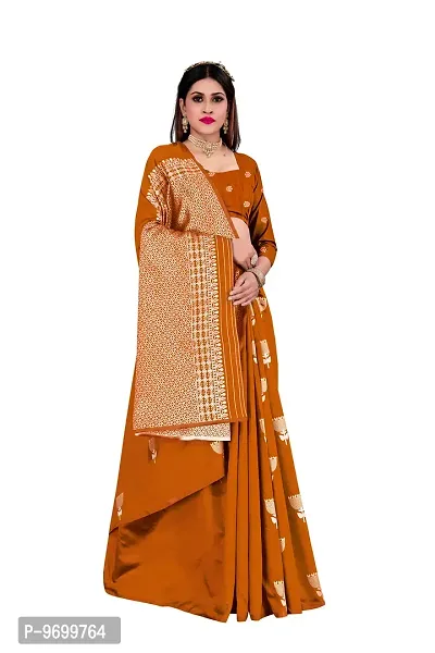 Trendy Kota Doria Silk Woven Saree With Unstitched Blouse Piece For Women-thumb4