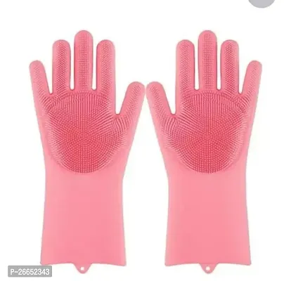 Silicone Quality Multipurpose Washing Hand Gloves-thumb0