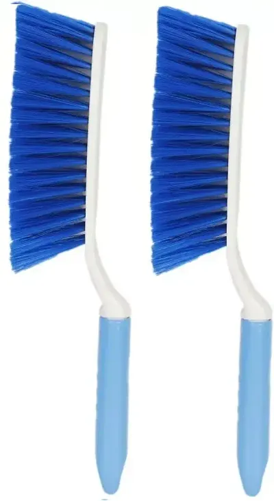 Cryzone Cleaning Brush Duster With Hard And Long Bristles For Car Seat Carpet Brush Pack Of 2