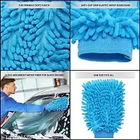 CRYZONE Microfiber Cleaning Hand Glove Double Side Wet and Dry (Pack of 1, Multicolor)-thumb1