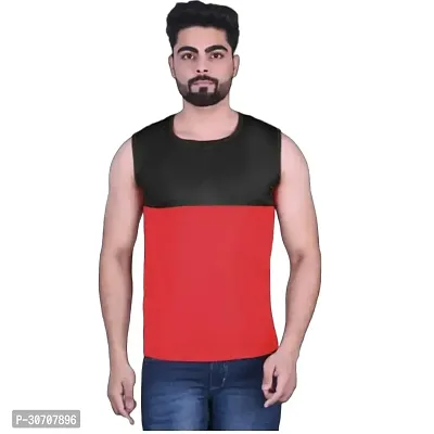 Stylish Multicoloured Nylon Solid Vest For Men-thumb0