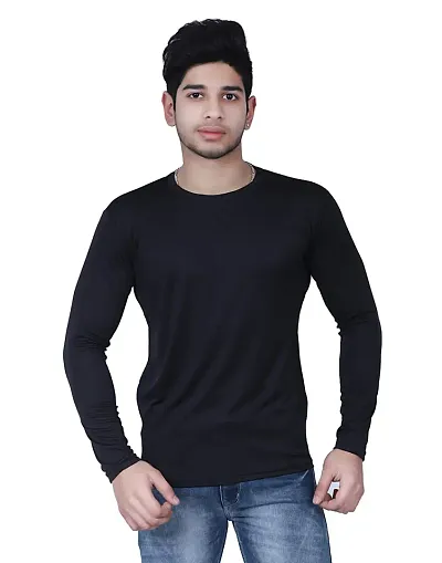 Trendy Color Round Neck Tees for Men