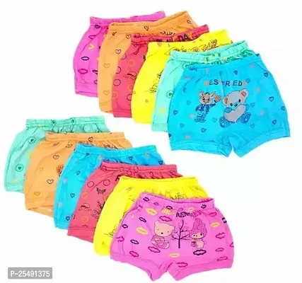 Stylish  Multicoloured Cotton Panty For Girls Pack Of 12-thumb0