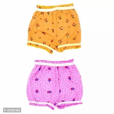 Stylish  Multicoloured Cotton Panty For Girls Pack Of 2