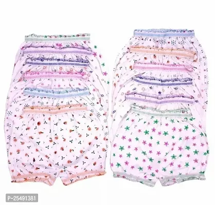 Stylish  Multicoloured Cotton Panty For Girls Pack Of 12-thumb0