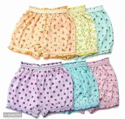 Stylish  Multicoloured Cotton Panty For Girls Pack Of 6-thumb0