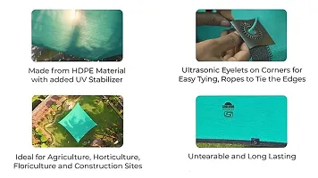Multipurpose Shade Net/Agro Net/Green Net - 75% (Green Colour) (10 ft x 10 ft)-thumb1