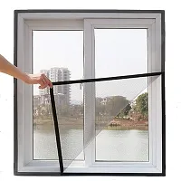 Window Mosquito Mesh Stitched Net Screen with Hook  Loop Tape and Polyester Edge Fabric-thumb2