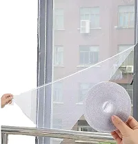Window Mosquito Mesh Stitched Net Screen with Hook  Loop Tape and Polyester Edge Fabric-thumb3