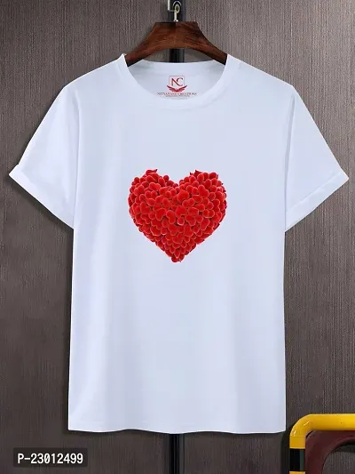 Reliable Round Neck Graphic Printed White T-Shirt-thumb3