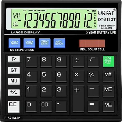 ORPAT OT - 512GT 12 DIGIT CHECK AND CORRECT Basic Calculator  (12 Digit)-thumb0
