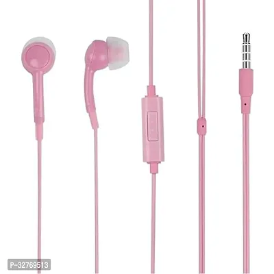 Stylish Pink Wired Headphone With Microphone-thumb0