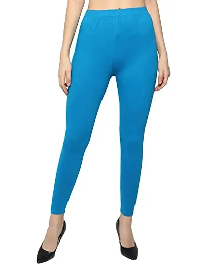 LALIMA Hand Art Women Lycra Premium Skinny Fit Ankle Leggings for Women