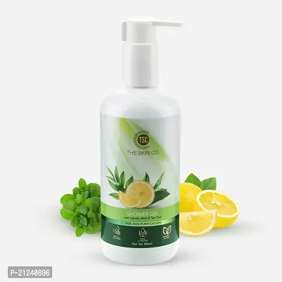 Tea Tree, Lemon  Mint Shower Gel For Skin Purification - 300 ML-thumb0