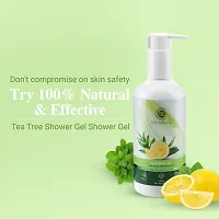 Tea Tree, Lemon  Mint Shower Gel For Skin Purification - 300 ML-thumb3