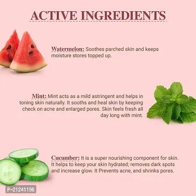 Face Mist With Watermelon, Mint  Cucumber For Refreshing Skin- 100 ML-thumb5