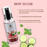 Face Mist With Watermelon, Mint  Cucumber For Refreshing Skin- 100 ML-thumb1