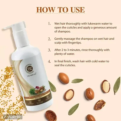 Fenugreek, Argan  Onion Shampoo For Hair Strengthening- 300 ML-thumb5