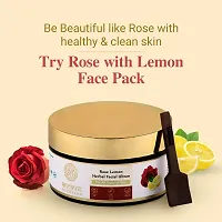 Rose Lemon Herbal Facial Ubtan Face Pack- 150 GM-thumb3