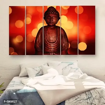 Casperme buddha Multiple Frames Wall Painting (48 inches x 30 inches)