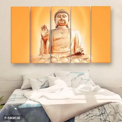 Casperme buddha Multiple Frames Wall Painting (48 inches x 30 inches)-thumb0