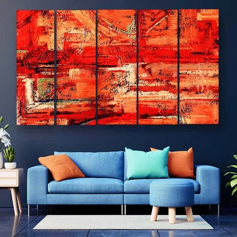 Modern Art Abstract Multiple Frames Wall Paintings