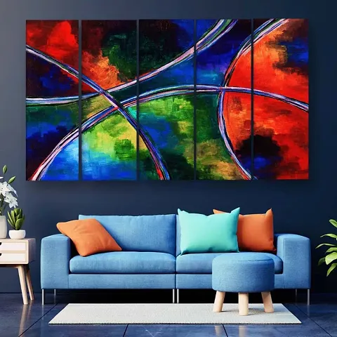 Modern Art Abstract Multiple Frames Wall Painting for Living Room