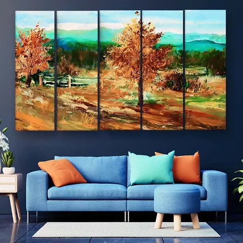 Modern Abstract Multiple Frames Wall Painting