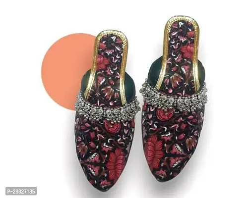 Stylish Multicoloured PU Heels Sandal For Women
