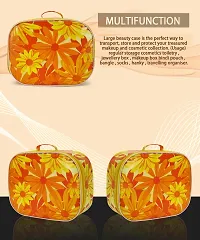 Pack of 5 Orange Flower Printed Vanity Box-thumb4