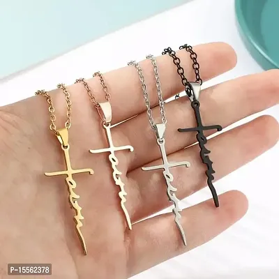 Amazon.com: Elevated Faith Gold Cross Necklace: Clothing, Shoes & Jewelry