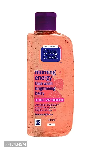 Clean  Clear Morning Energy Berry Face Wash, 100ml - Pack Of 3