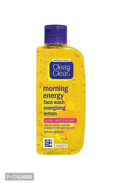 Clean  Clear Morning Energy Facewash Energizing Lemon, 50ml