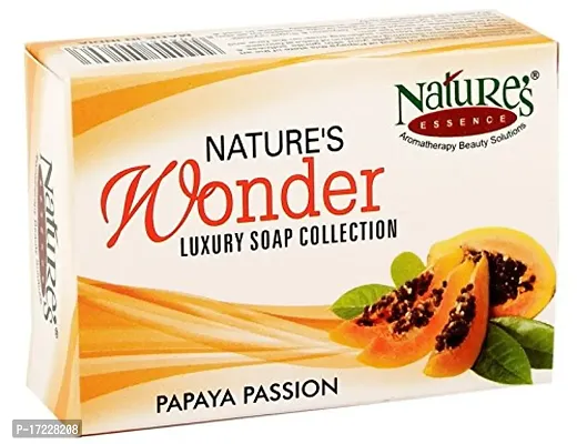 Natures Essence Wonder Luxury Bar Collection Papaya Passion 75g Pack of 3