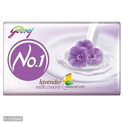 Godrej No.1 Lavender Milk Cream Soap 50g Pack of 6-thumb0