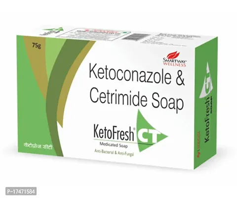 Smartway KetoFresh Anti Bacterial  Anti Fungal Medicated Soap 75g-thumb0