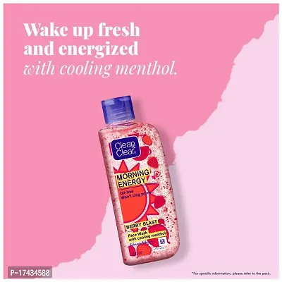 Clean  Clear Morning Energy Face Wash Berry 100 ml-thumb0