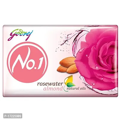 Godrej No.1 RoseWater Almond Soap 50g Pack of 4