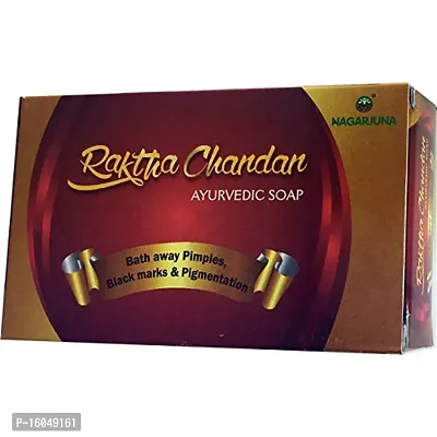 Raktha Chandan Ayurvedic Soap (75g) (Pack of 1)