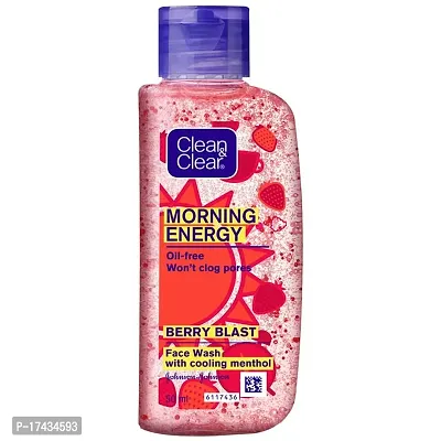 Clean  Clear Morning Energy Brightening Berry Face Wash 50 ml-thumb0