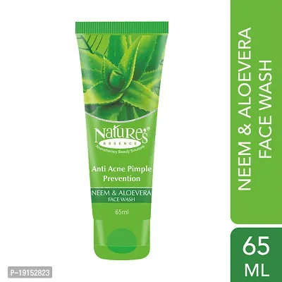 Natures Essence Anti Acne Pimple Prevention Neem  Aloevera Face Wash 65ml-thumb0