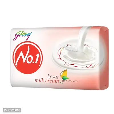 Godrej No.1 Kesar Milk Cream Soap 50g Pack 6-thumb0