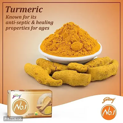 Godrej No.1 Sandal Turmeric Soap 100g Bathing Pack of 2