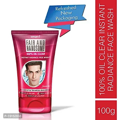 Emami Fair  Handsome 100 oil Clear Instant Radiance Face Wash 100g-thumb0