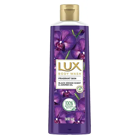 Lux Black Orchid Scent  Juniper Oil Body Wash - 245ml (Pack Of 2)