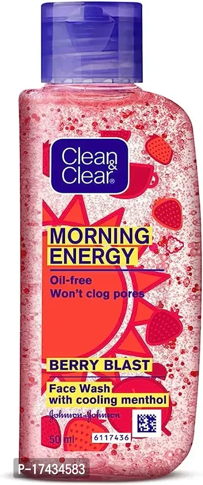 Clean  Clear Morning Energy Face wash - Berry Blast 50 ml-thumb0