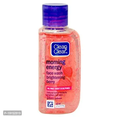 Clean  Clear Morning Energy Face Wash Brightening Berry 50ml-thumb0