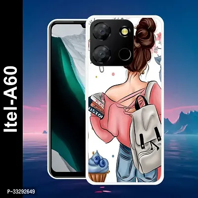 Stylish Silicon Printed Back Case Cover for Itel A60-thumb0