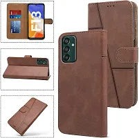 BIVAX Flip Cover for Realme C20 Brown Dual Protection Pack of 1-thumb1