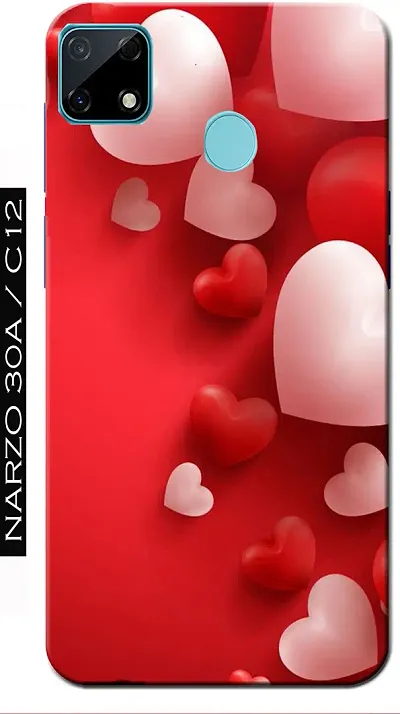 Classy Back Cover for REALME NAZRO 30A  REALME C12 Multicolor